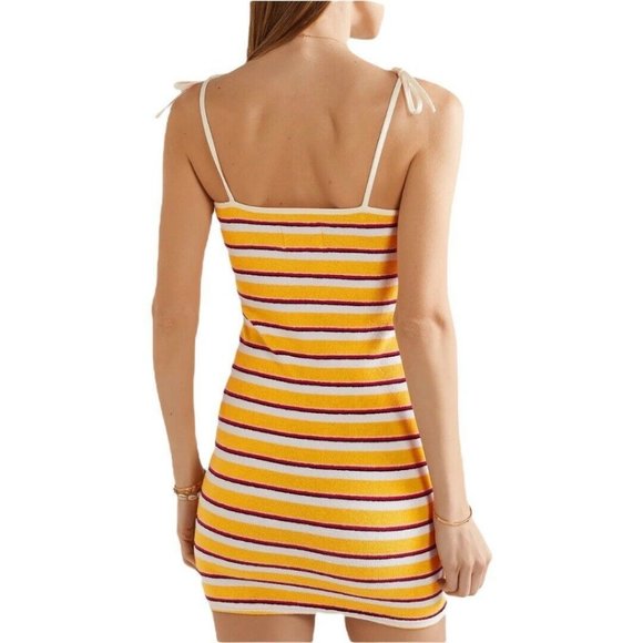 Solid And Striped Terry Shift Dress Swim Cover Up Size XL - Picture 3 of 10